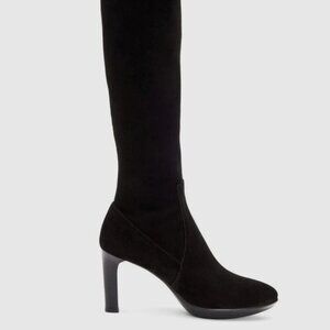 Aquatalia Rhumba Black Suede Knee Boots -- As Seen on Princess Kate!